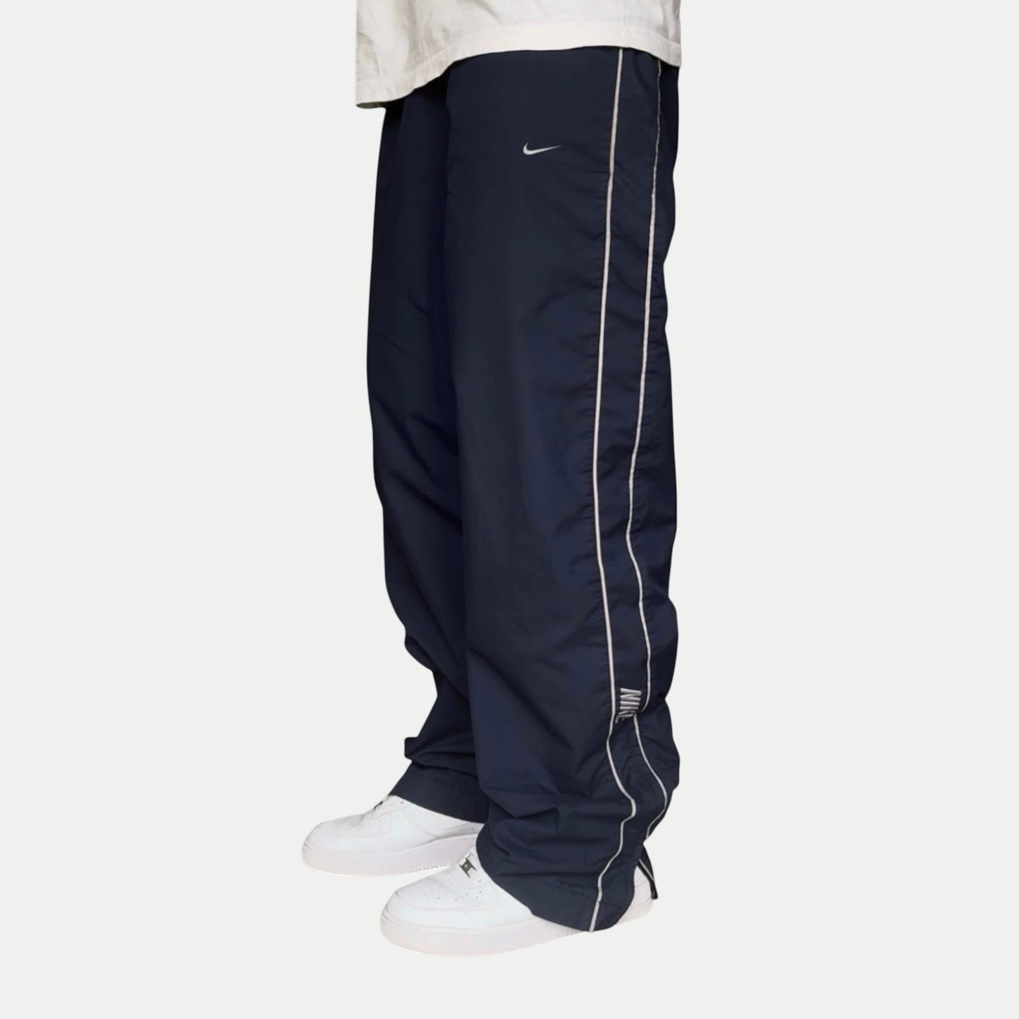 SUPER RARE 2000s Nike Trackpants Blue - (L)