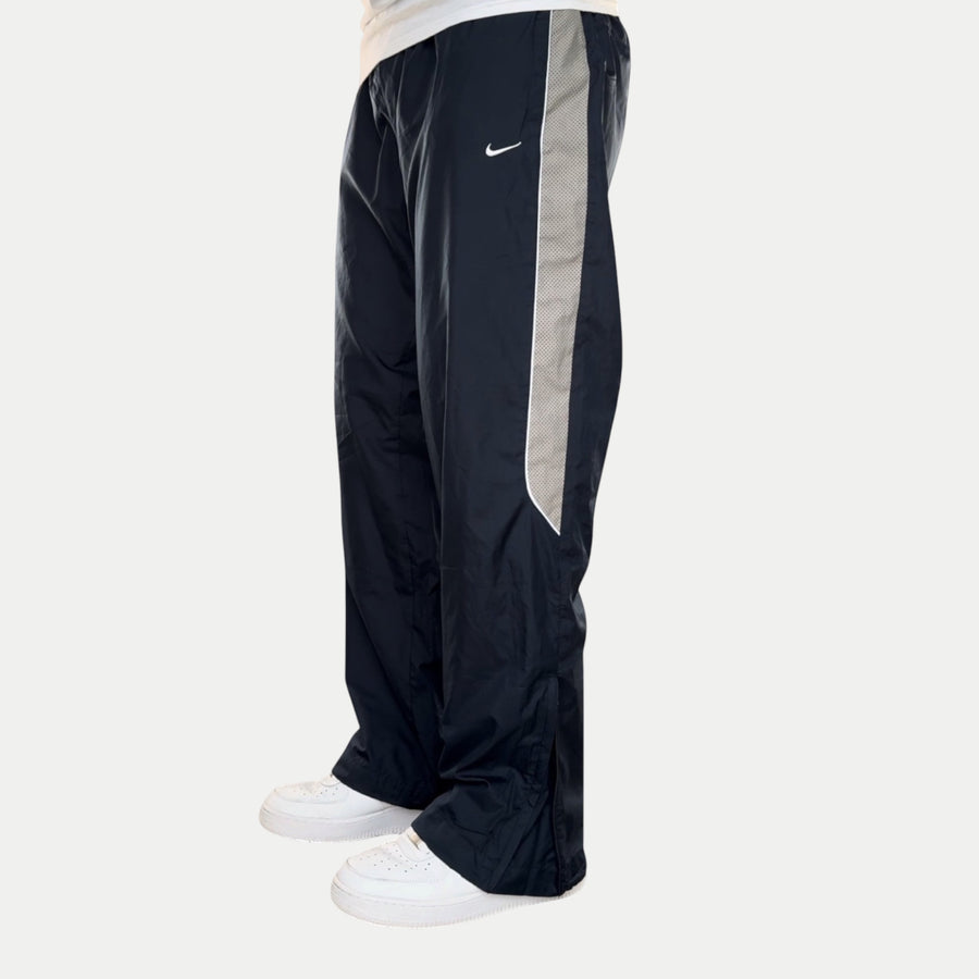 2000s Baggy Nike Trackpants Navy - (L)