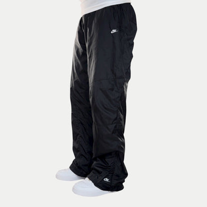 SUPER RARE 2000s Baggy Nike Trackpants Black - (M)