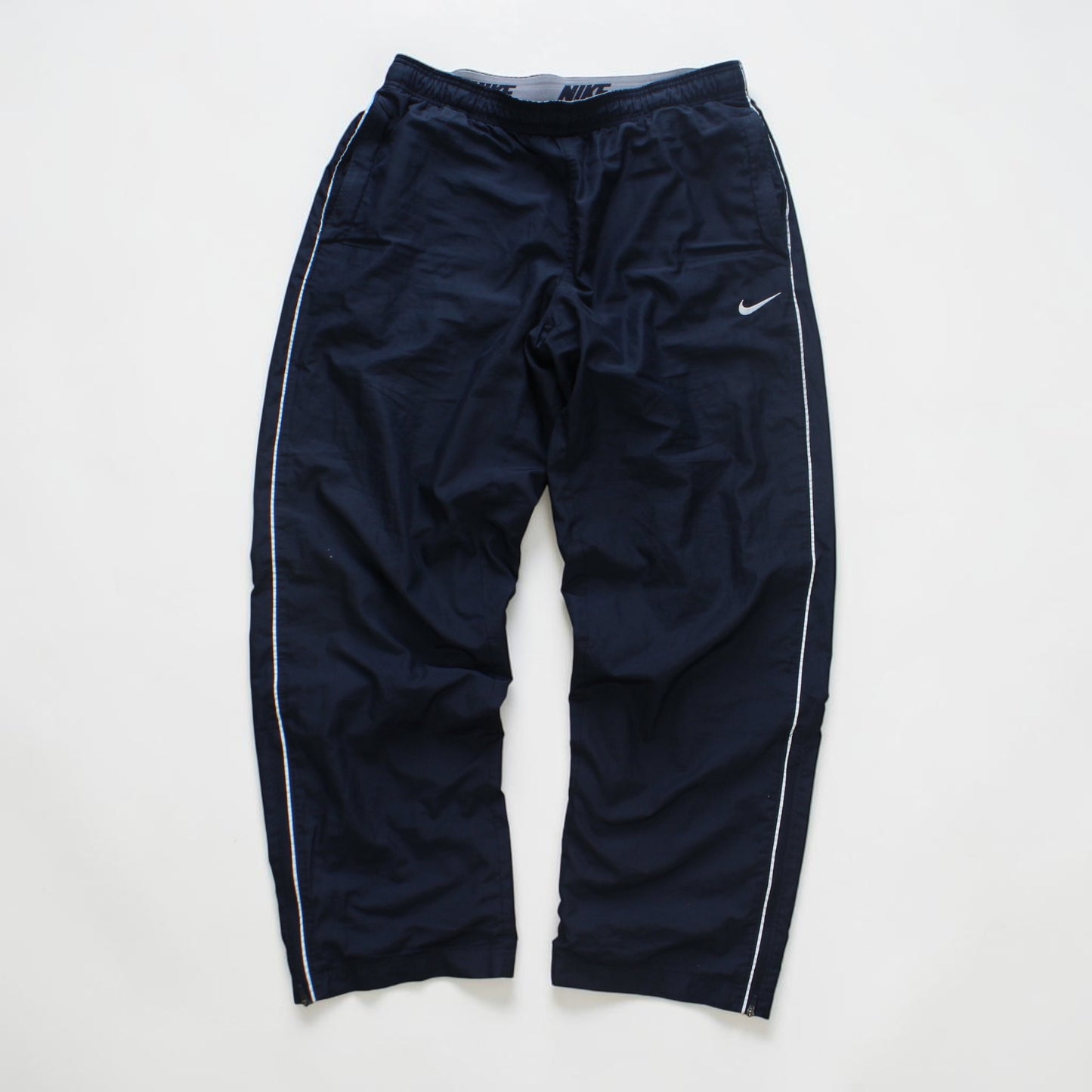 RARE 2000s Nike Trackpants Navy - (L)