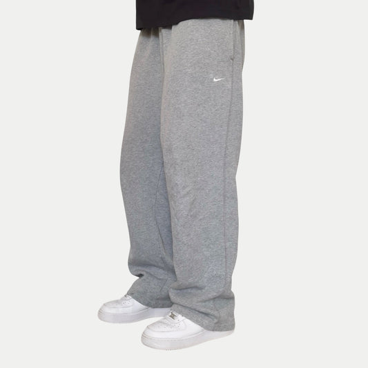 RARE 2000s Wide Leg Nike Joggers Grey - (M)