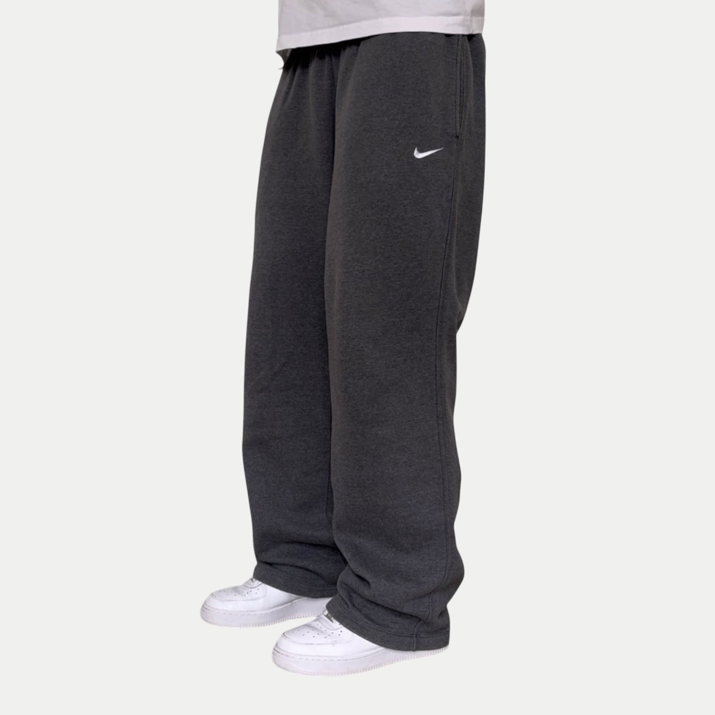 RARE 2000s Baggy Nike Joggers Grey - (L)