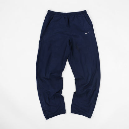RARE 00s Nike Spellout Trackpants Navy - (L)