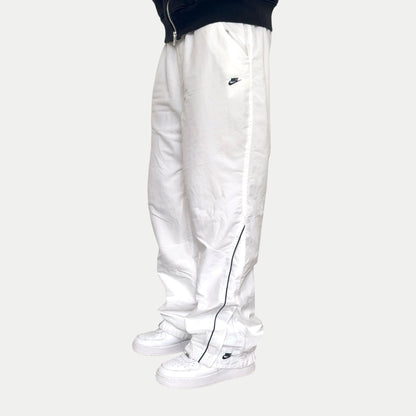 SUPER RARE 2000s Nike Trackpants White *PREMIUM* - (XL)