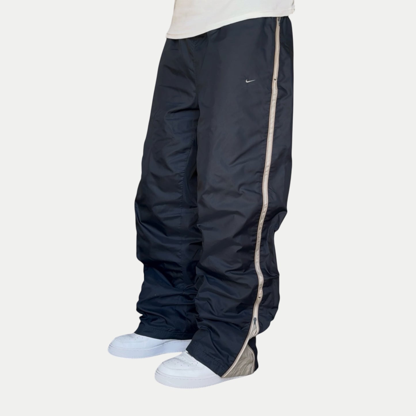 RARE 2000s Baggy Nike Trackpants Navy - (M)