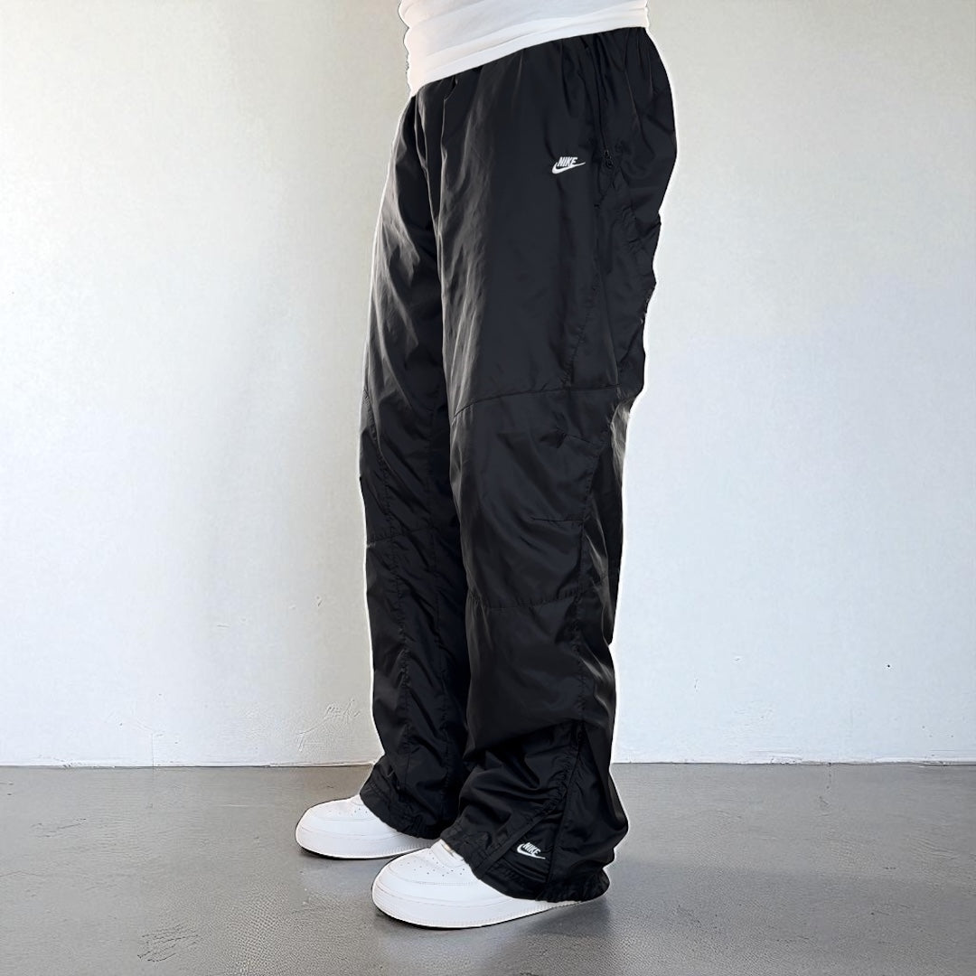 RARE 2000s Baggy Nike Trackpants Black - (L)