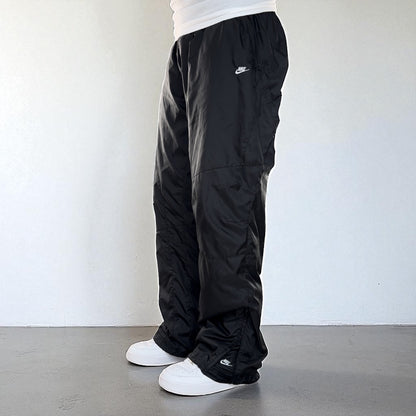 RARE 2000s Baggy Nike Trackpants Black - (L)