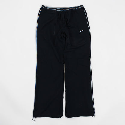 RARE 2000s Nike Baggy Trackpants Black - (M)