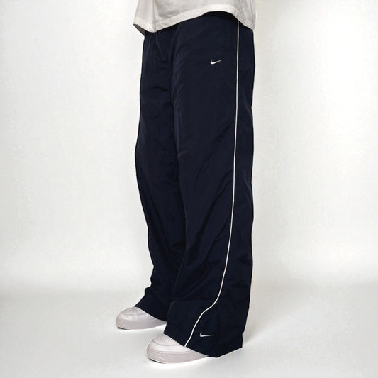 SUPER RARE 2000s Nike Trackpants Navy - (L)