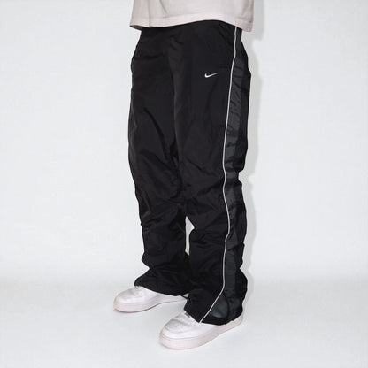 RARE 2000s Baggy Nike Trackpants Black - (M)