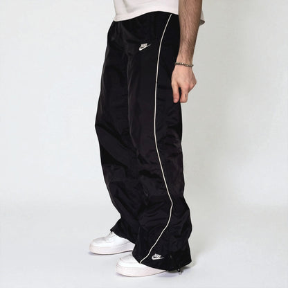 RARE 2000s Baggy Nike Trackpants Black - (L)