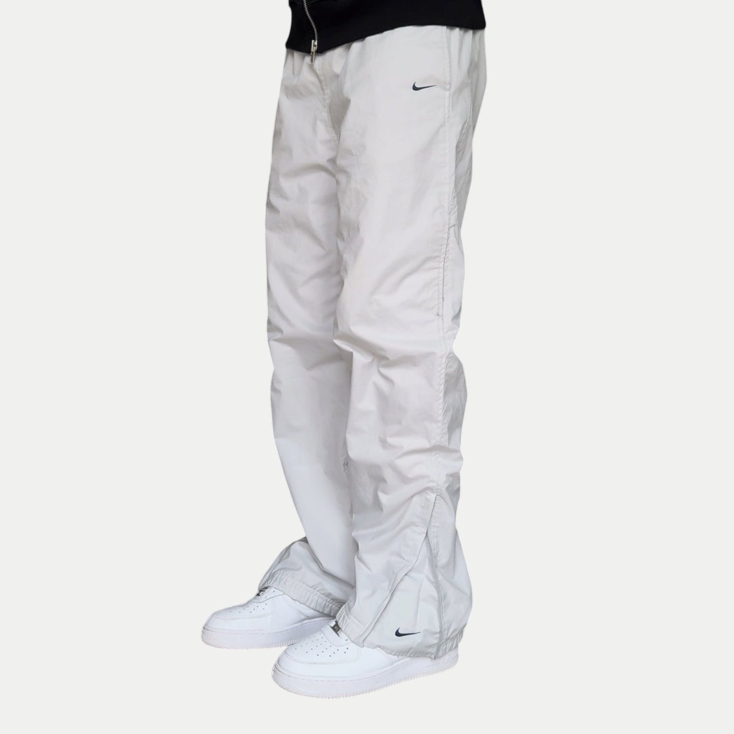 SUPER RARE 2000s Nike Trackpants Grey - (S)