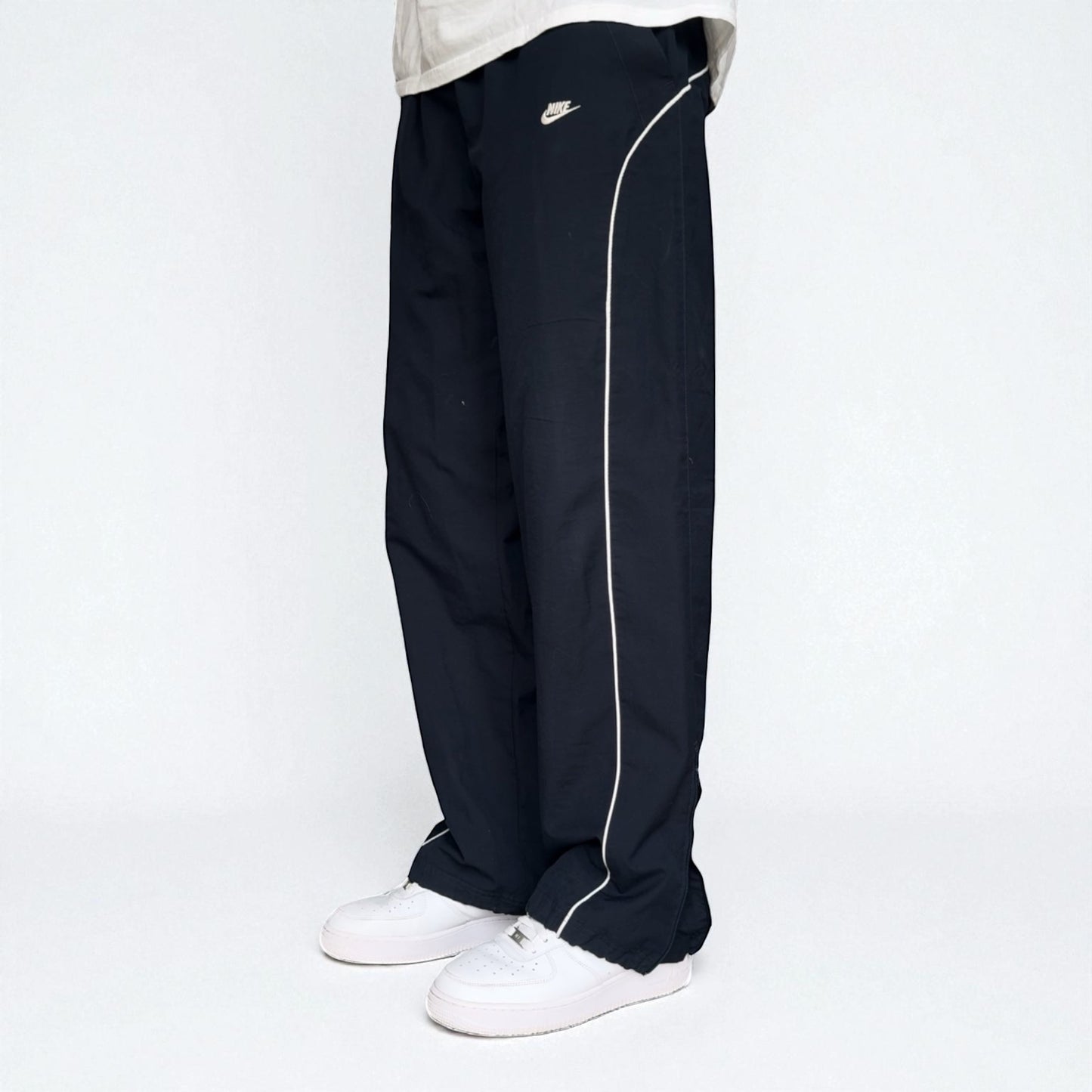 RARE 2000s Baggy Nike Trackpants Navy - (L)