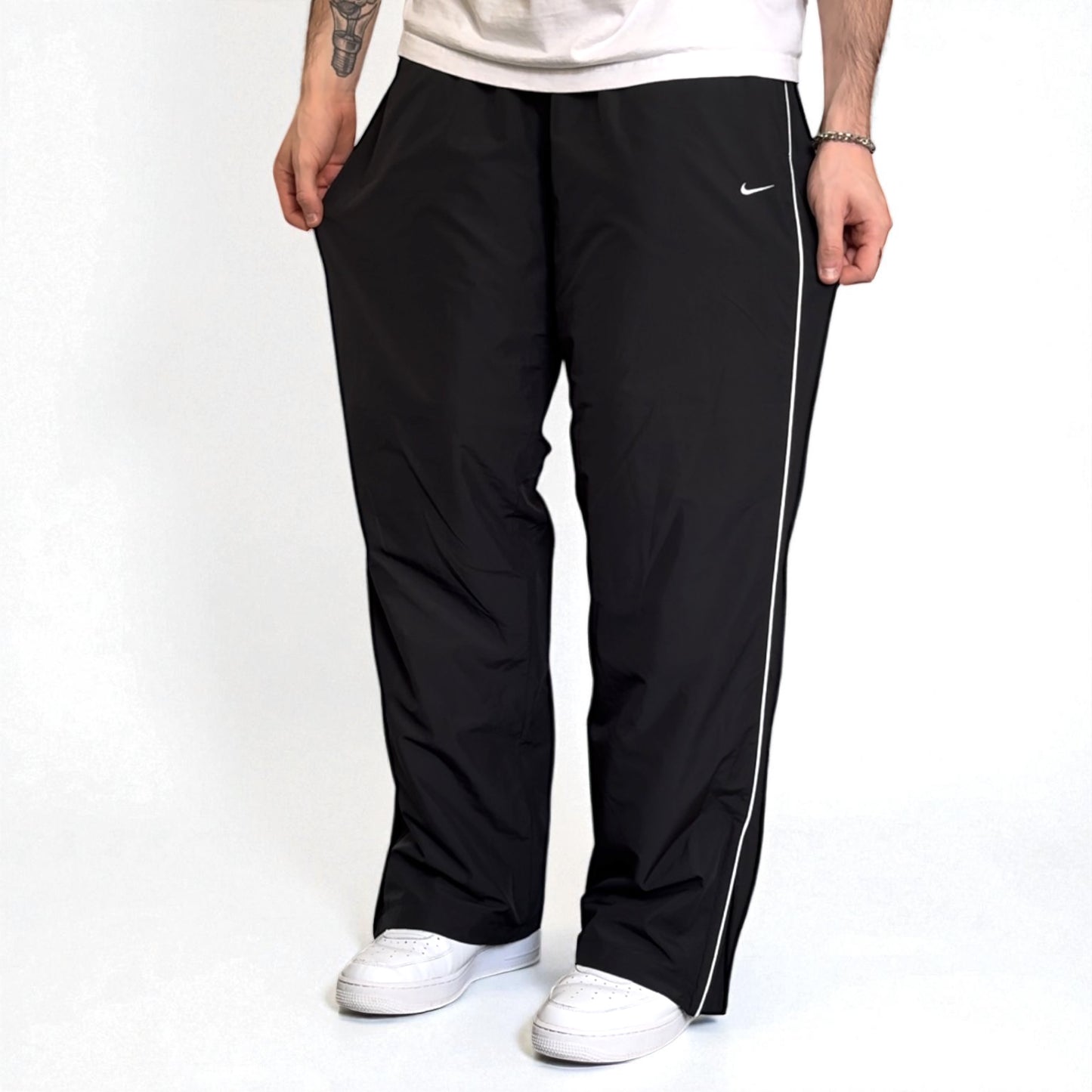 RARE 2000s Nike Trackpants Black - (L)