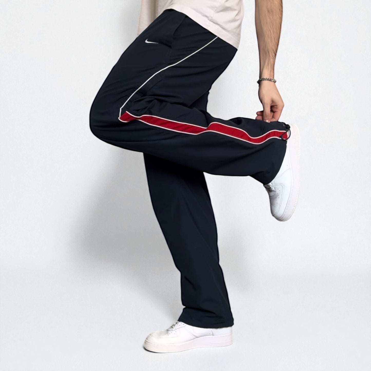 RARE 2000s Nike Trackpants Navy - (L)