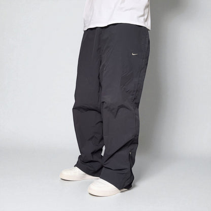 RARE 2000s Baggy Nike Trackpants Grey - (L)