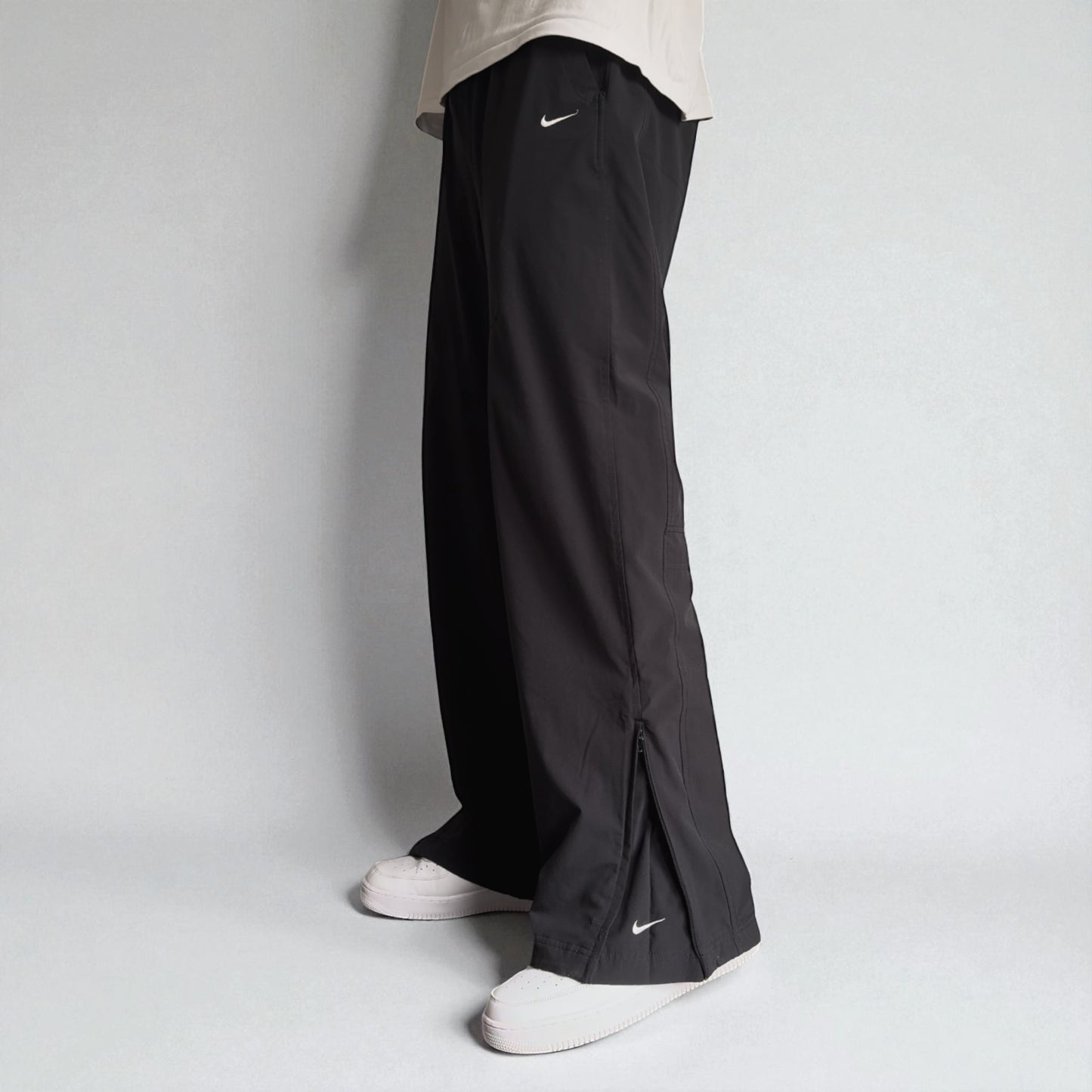 SUPER RARE 2000s Nike Trackpants Grey - (L)