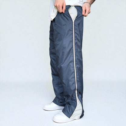 RARE 2000s Baggy Nike Trackpants Blue - (L)