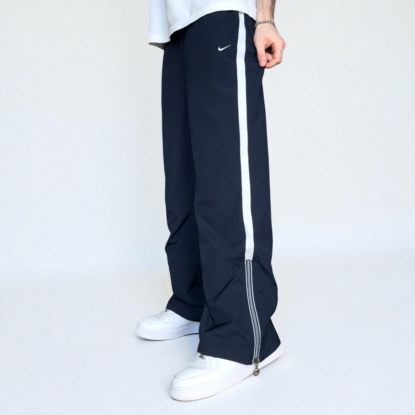 RARE 2000s Nike Trackpants Navy - (M)