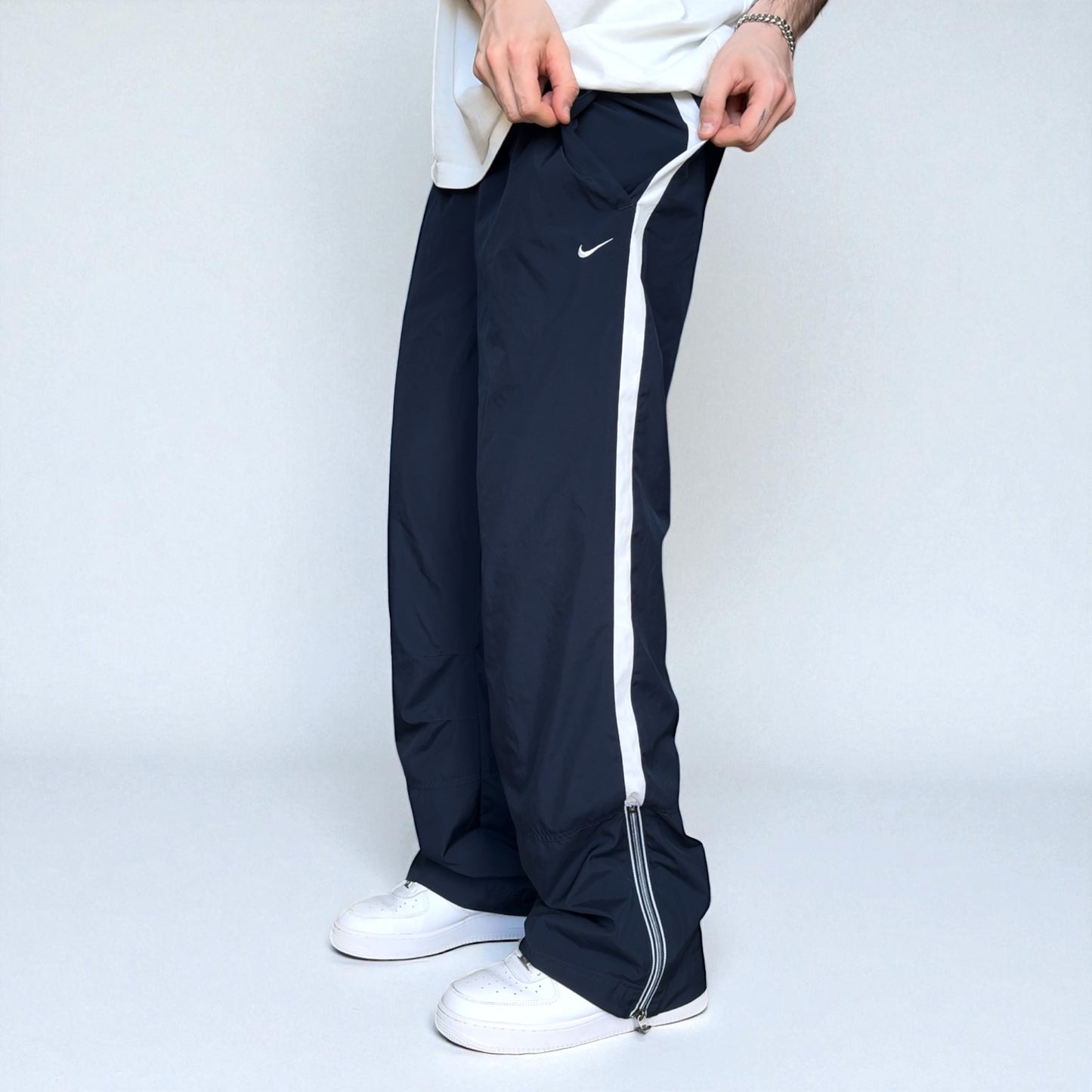 RARE 2000s Nike Trackpants Navy - (M)