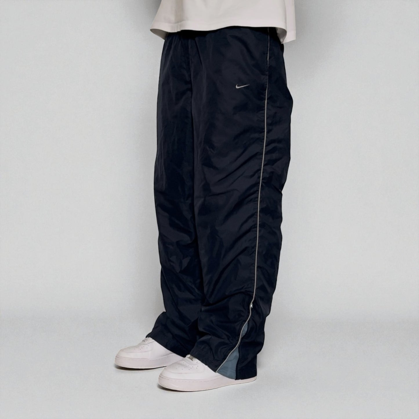 RARE 2000s Nike Trackpants Navy - (L)