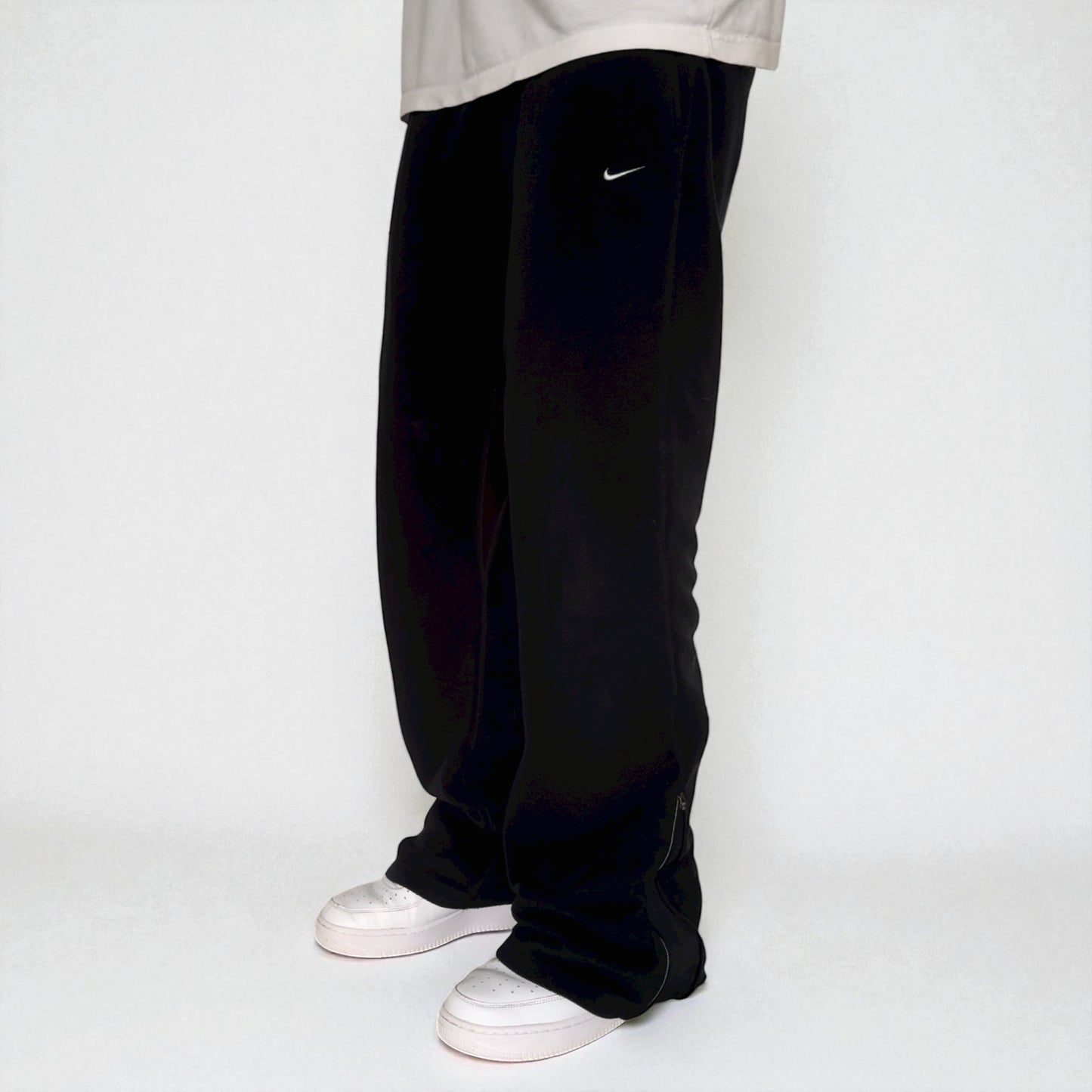 RARE 2000s Nike Fleece Joggers Black - (L)