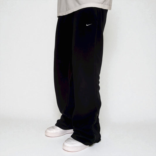 RARE 2000s Nike Fleece Joggers Black - (L)