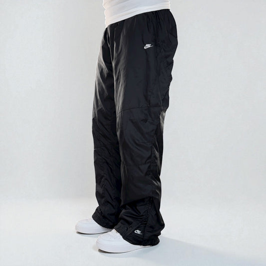 RARE 2000s Baggy Nike Trackpants Black - (L)