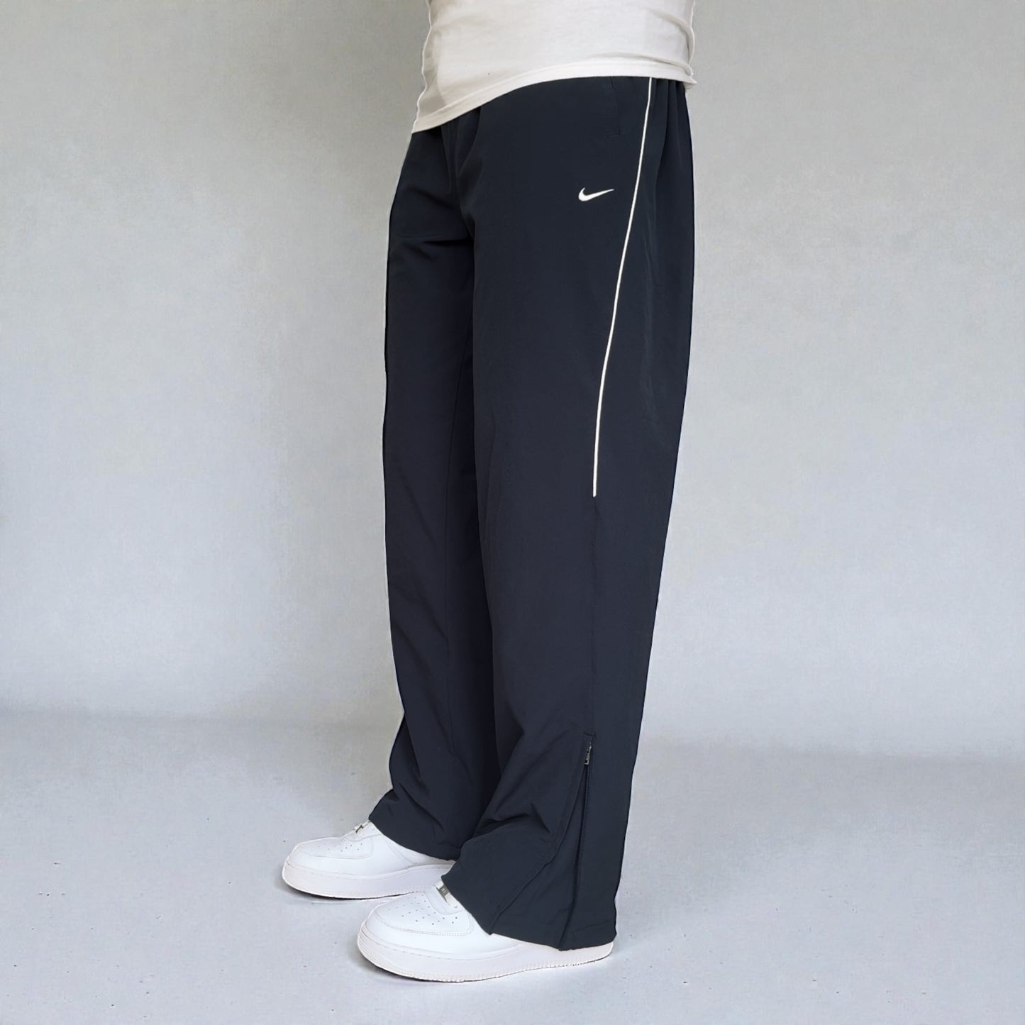 RARE 2000s Baggy Nike Trackpants Navy - (L)
