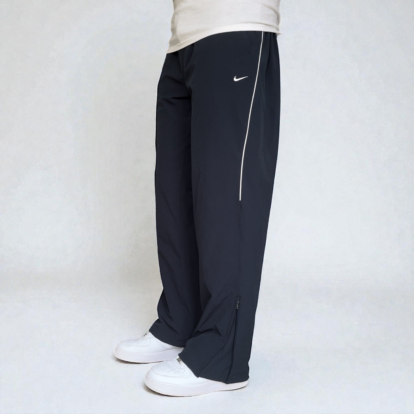 RARE 2000s Baggy Nike Trackpants Navy - (L)