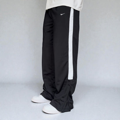 RARE 2000s Baggy Nike Trackpants Black - (L)