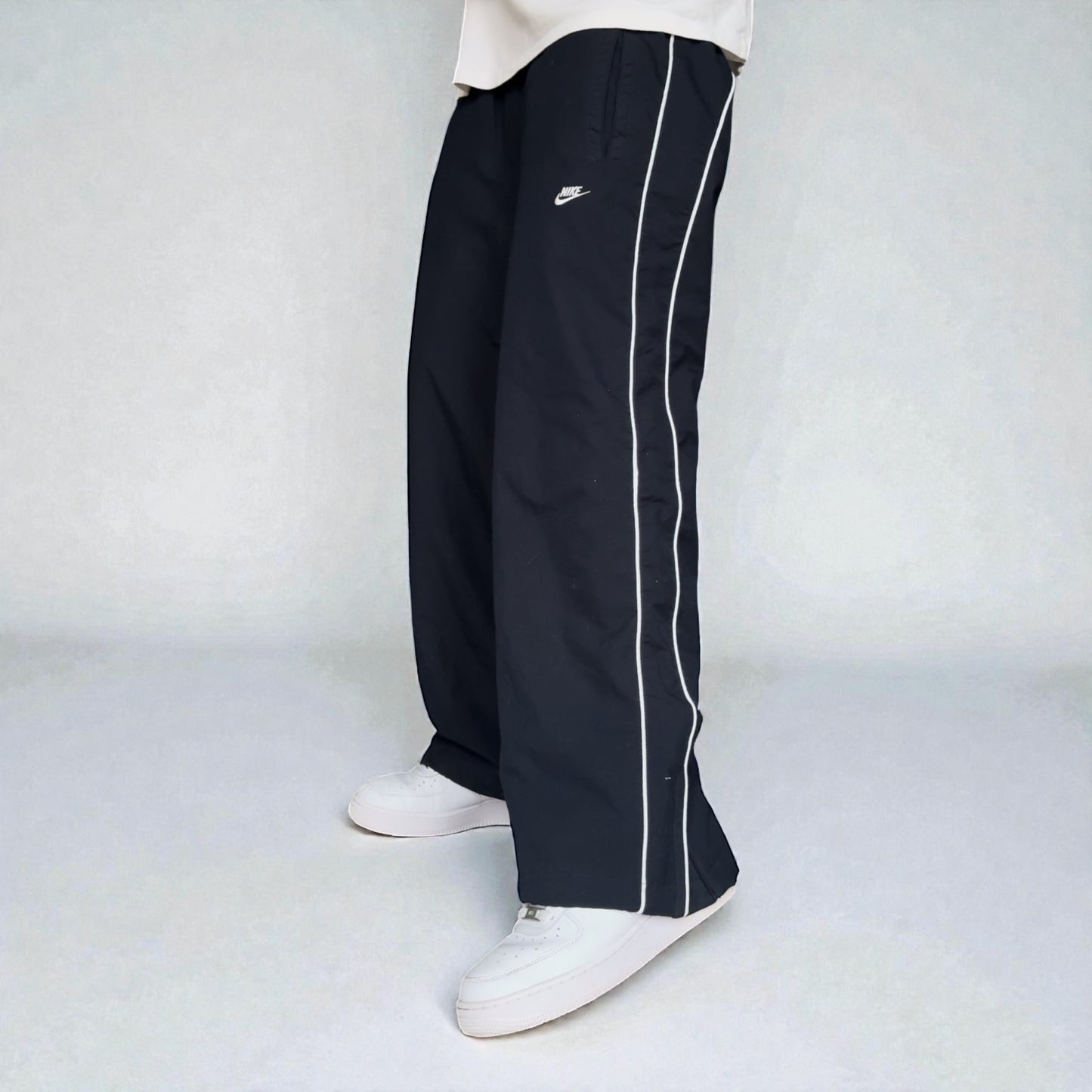 RARE 2000s Baggy Nike Trackpants Navy - (L)