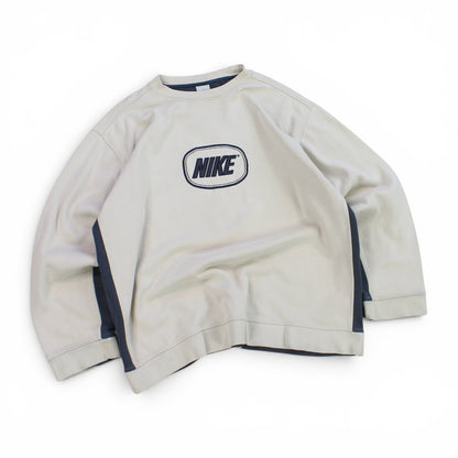 SUPER RARE 2000s Nike Sweatshirt Cream - (XL)