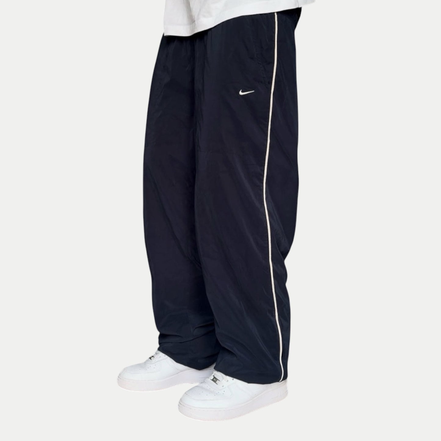 RARE 2000s Nike Trackpants Navy - (L)