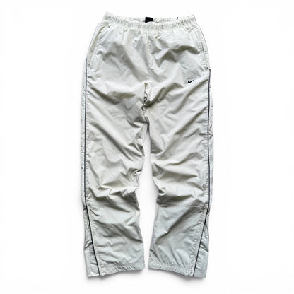 RARE 2000s Nike Trackpants Cream - (S)