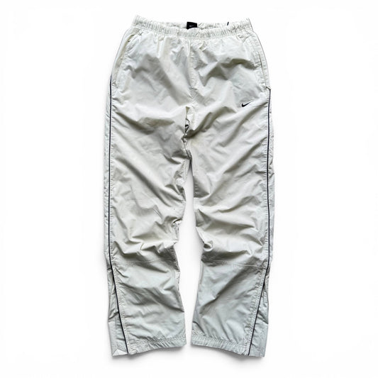 RARE 2000s Nike Trackpants Cream - (S)