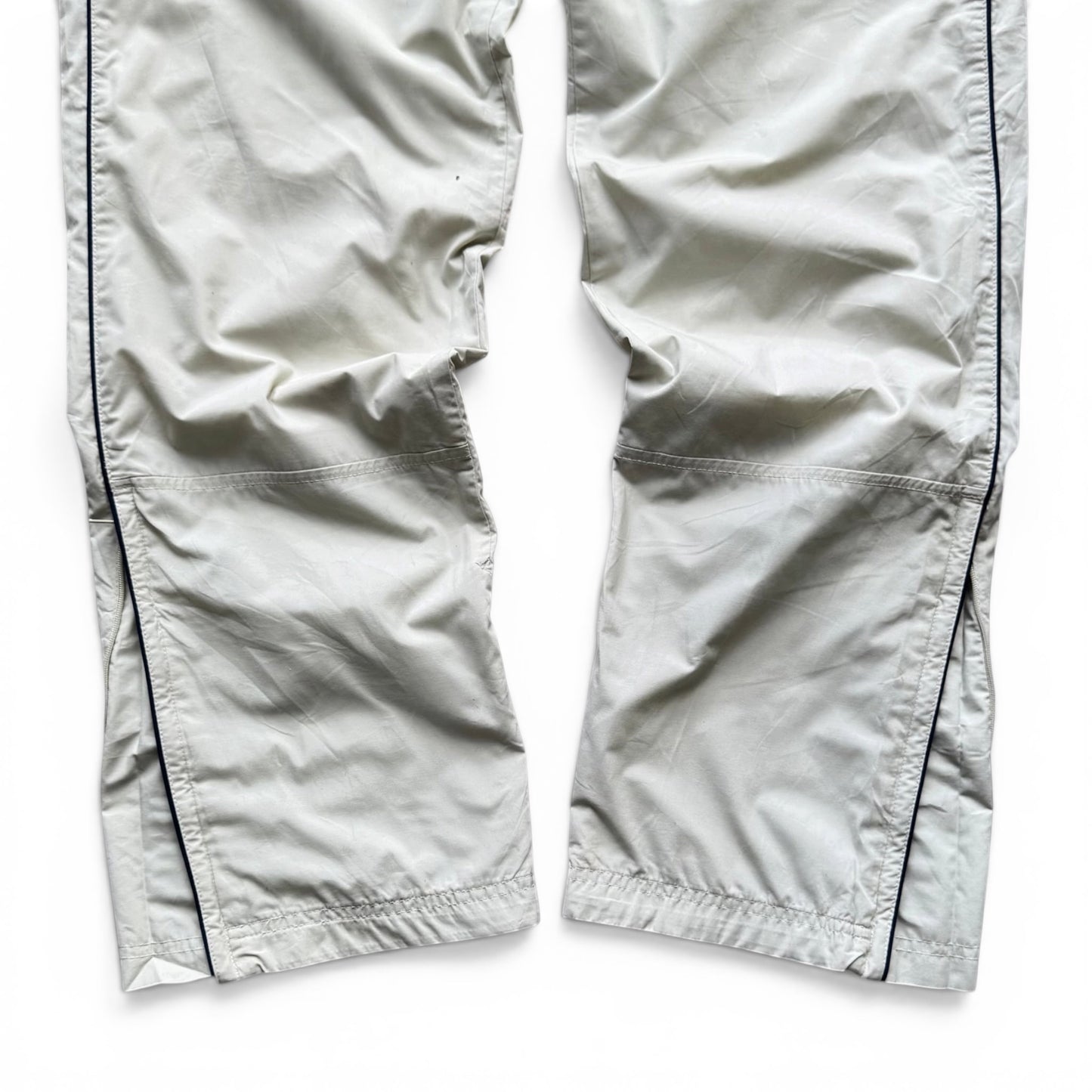 RARE 2000s Nike Trackpants Cream - (S)
