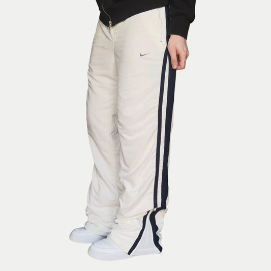 RARE 2000s Baggy Nike Trackpants White *PREMIUM* - (XL)