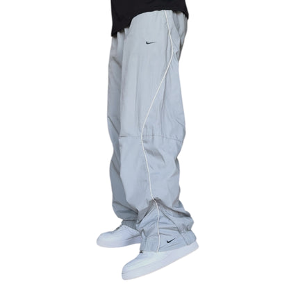 RARE 2000s Nike Trackpants Grey - (L)