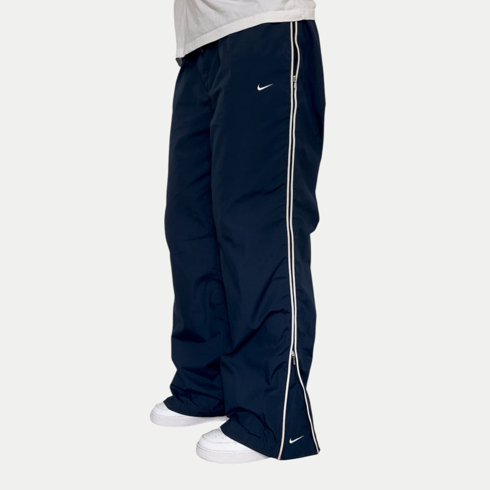 SUPER RARE 2000s Baggy Nike Trackpants Navy - (S)