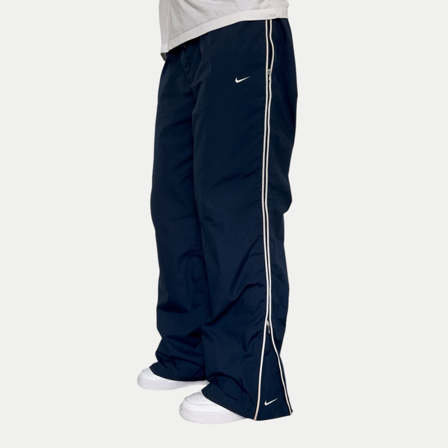 SUPER RARE 2000s Baggy Nike Trackpants Navy - (S)