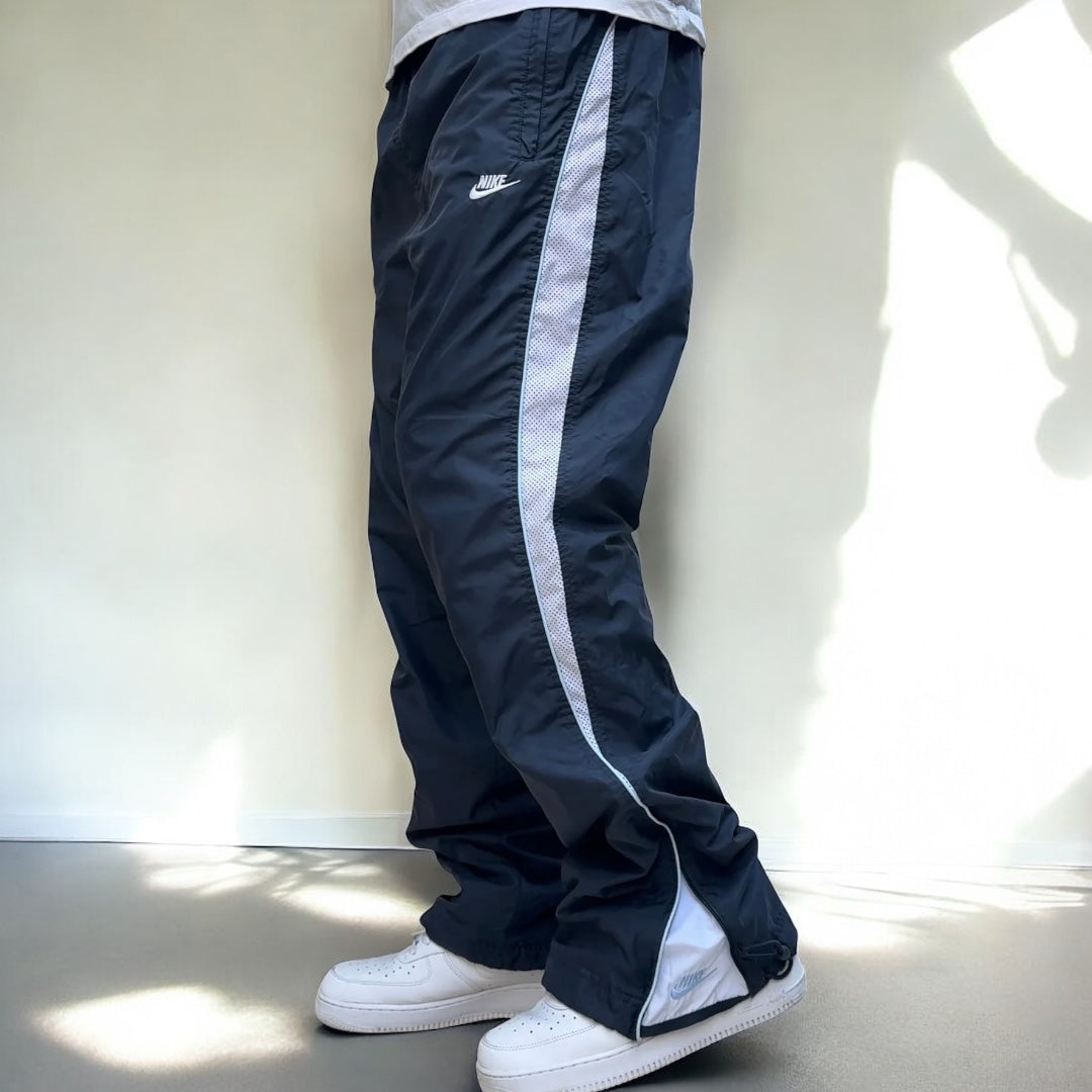 SUPER RARE 2000s Nike Trackpants Navy - (M)