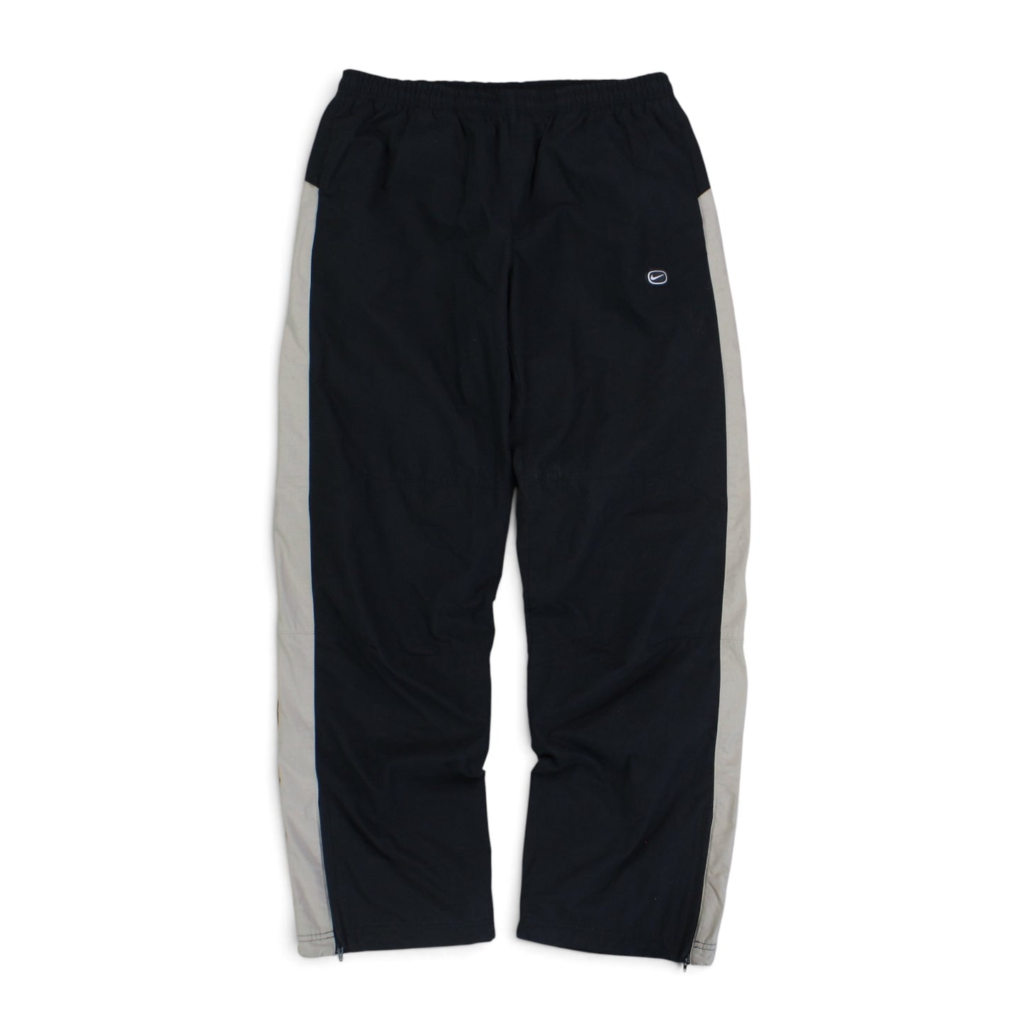 SUPE RARE 2000s Nike Baggy Trackpants Black - (S)