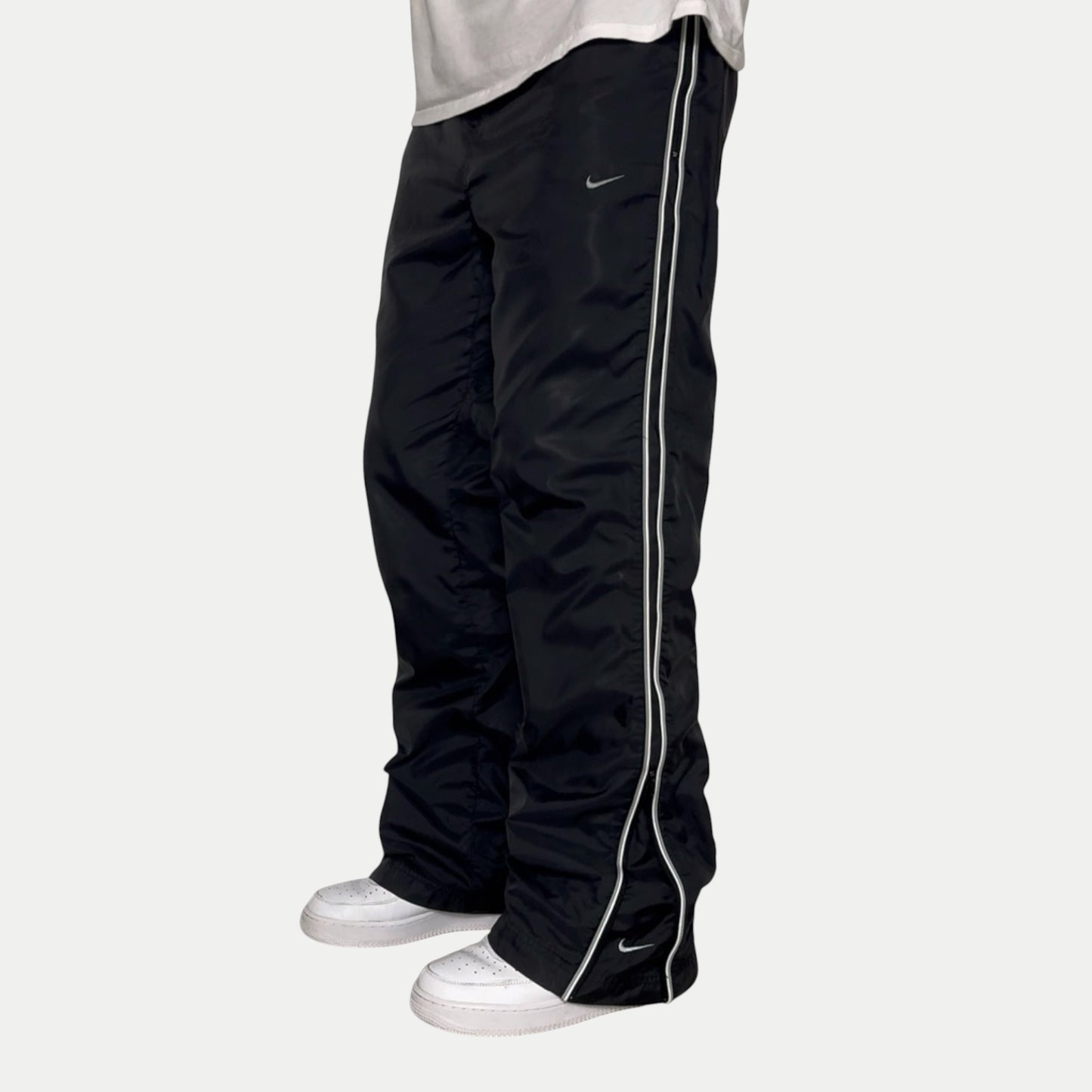 SUPER RARE 2000s Nike Trackpants Black - (S)