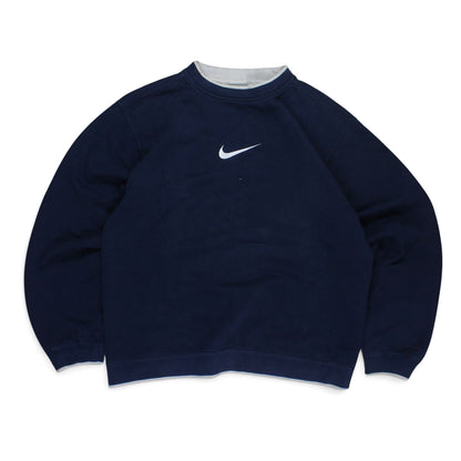 RARE 2000s Heavyweight Nike Sweatshirt Navy - (L)