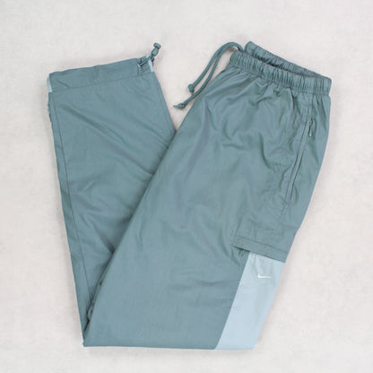 SUPER RARE Vintage 00s Nike Trackpants Green - (S)