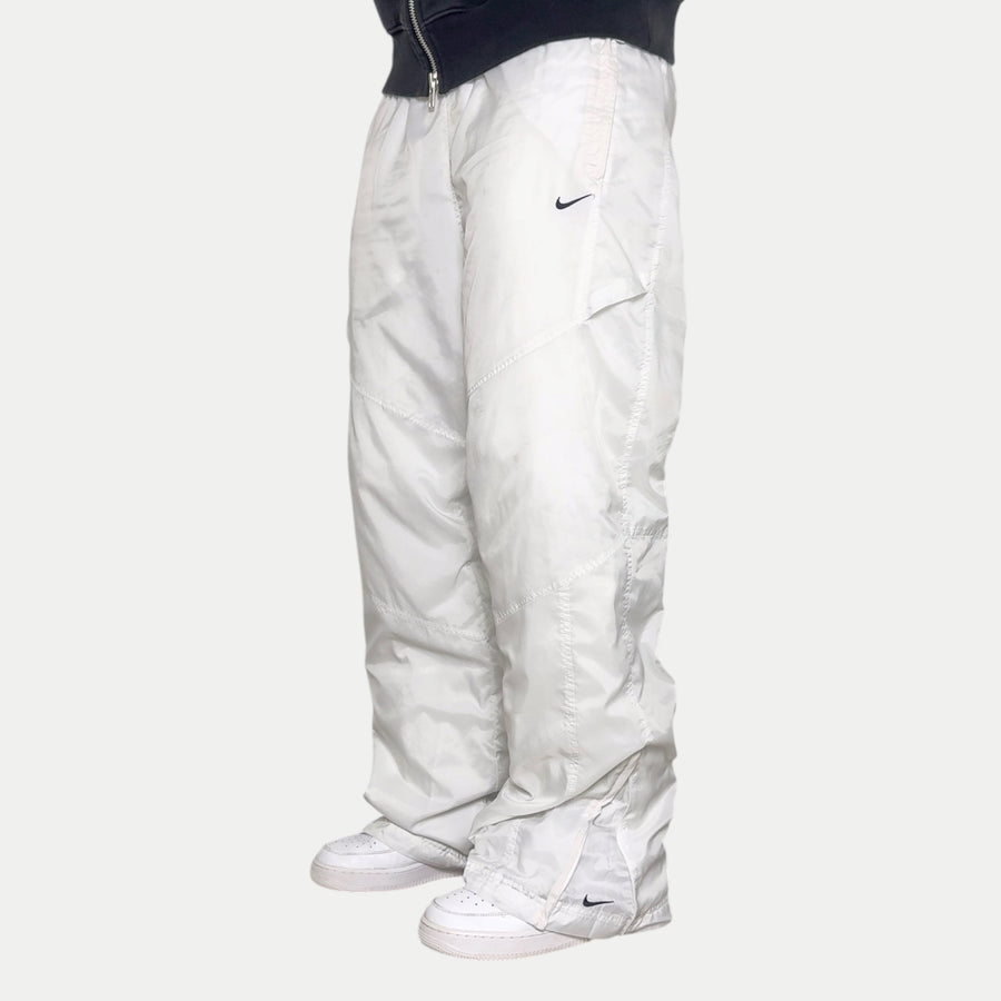 SUPER RARE 2000s Nike Trackpants White - (L) | PREMIUM