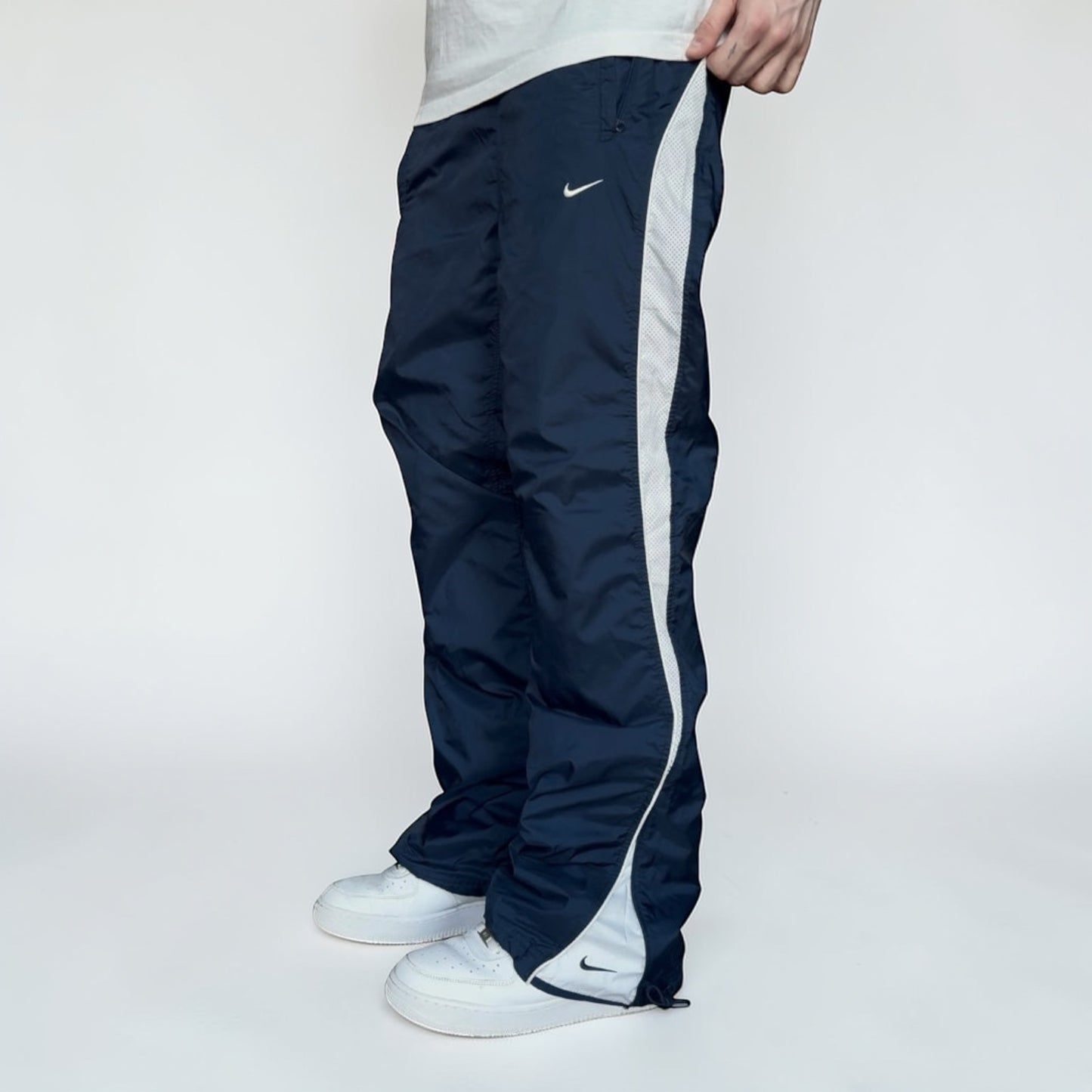 SUPER RARE 2000s Nike Trackpants Navy *PREMIUM* - (M)
