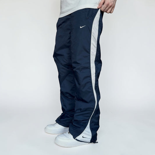 SUPER RARE 2000s Nike Trackpants Navy *PREMIUM* - (M)