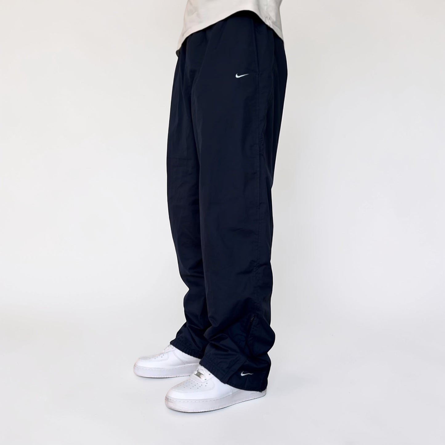 RARE 2000s Nike Trackpants Navy - (L)